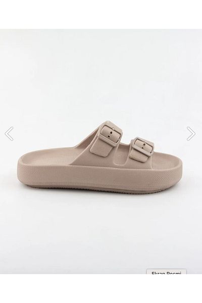Akınal Bella Double Buckle Eva Slippers