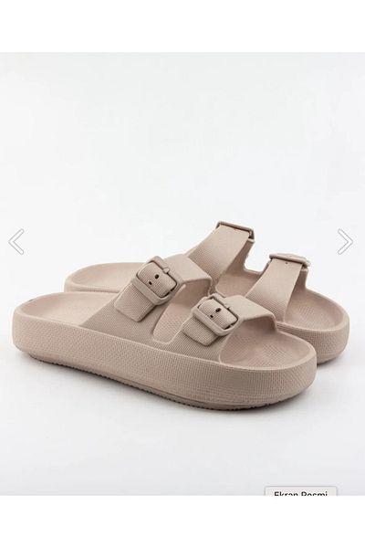 Akınal Bella Double Buckle Eva Slippers