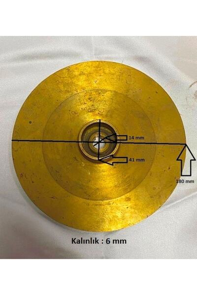 AL-MAK 1.5 - 2 Hp Salyangoz Su Pompa Bronz Sarı Pirinç Fan Pervane Çark - Del...