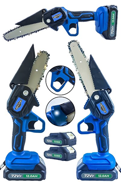 DOZZER Alman Hybrıd Dzdl2100 Çift Sargı Motor 10-15 Cm Zincir Takımlı Akülü D...