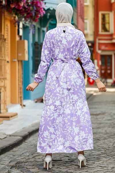 Neva Style Rochie Hijab Liliac Model 25964