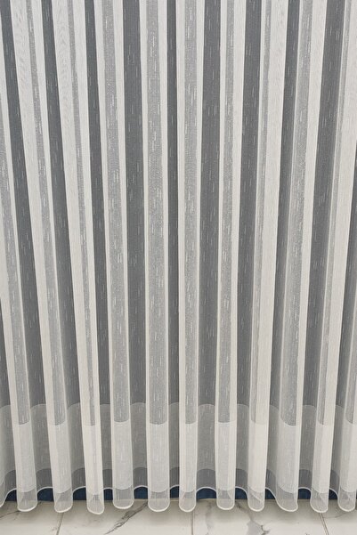 evihtiyaclarim by IOC Tulle Curtain Simple Plain New Season Skirt Detailed High Quality Non-Iron 1x2 Sparsely Pleated Tulle Curtain