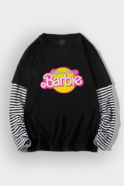 EFBUTİK Black California Dream Barbie United T-Shirt