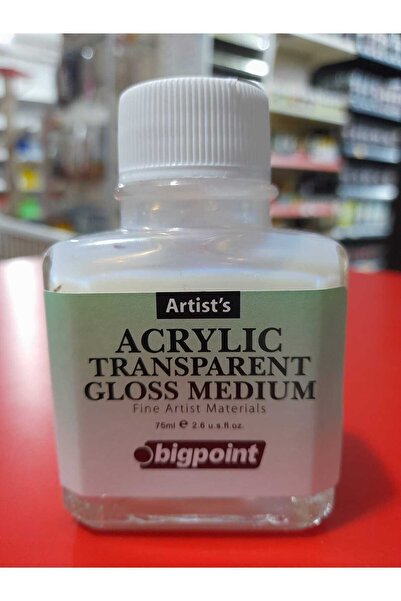 Bigpoint Akrilik Boya Için Transparan Şeffaf Parlak Vernik (ACRYLİC TRANSPARE...