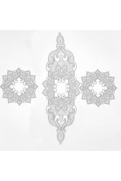 Çt Çeyizci Tekstil 3 Piece Living Room & Coffee Table Set