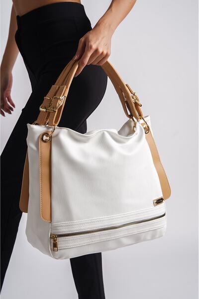 Solo Bag ΓΥΝΑΙΚΕΙΑ ΤΣΑΝΤΑ ΩΜΟΥ ΛΕΥΚΗ ΑΠΟ ΔΕΡΜΑΤΙΝΗ