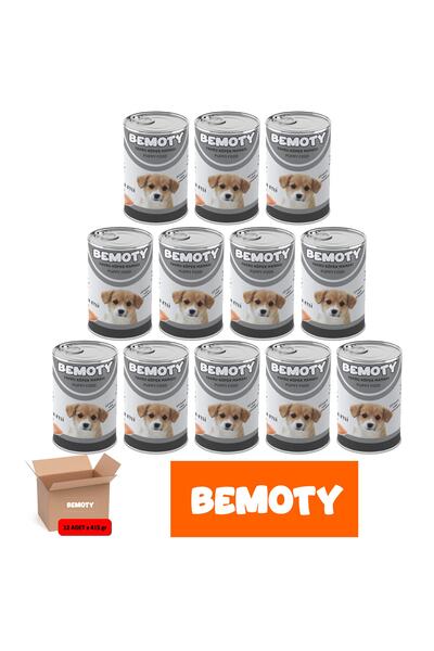 BEMOTY BALIK ETLİ YAVRU KÖPEK KONSERVE YAŞ MAMA 415 GR * 12 ADET