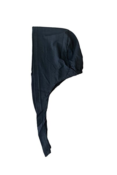 Cosie Dikişli %100 Pamuk Penye Bone, Eşarp Ve Şal Bonesi Siyah Tek Renk