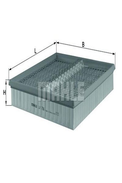 MAHLE LX736 Air Filter S-Class W140 93-986030940404 (WF525565)