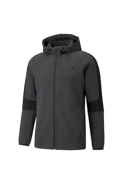 Puma Men's Sweatshirt Dark Gray 585812 -07 Evostripe Core Fz Hoodie