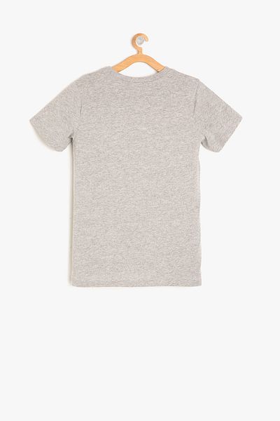 Koton Gray Boy's Text Printed T-Shirt