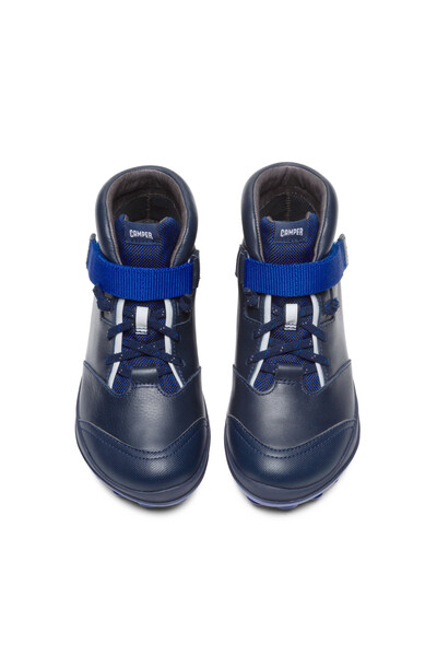 CAMPER Genuine Leather Navy Blue Children's Peu Pista Kids Casual Shoes