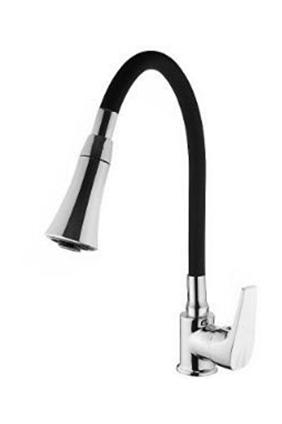 Vilas صنبور حوض المطبخ الأسود المزدوج الوظيفي من Boğaziçi T-Mix