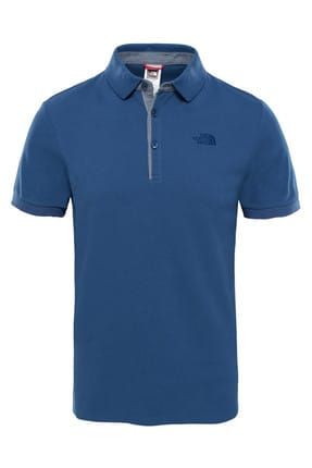 The North Face Premium Polo P quet Erkek T Shirt Mavi Fiyat