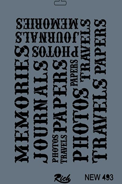 Rich New Seri N-493 Stencıl 25*35 cm