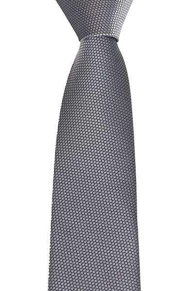 Brianze Gray Handkerchief Tie Smdk-19