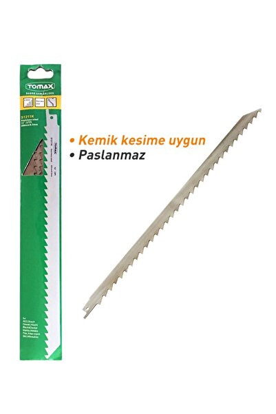 Tomax S1211k Tilki Kuyruğu Paslanmaz  Testere Yedeği Et Ve Kemik 12" 300 mm /...