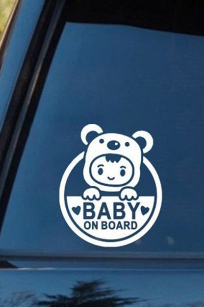 TSC Autocolant cu imaginea Bebelușul este în mașină