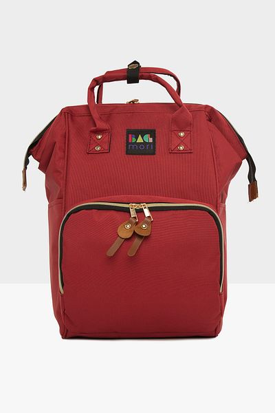 Bagmori Claret Red Mother Baby Care Backpack M000001270