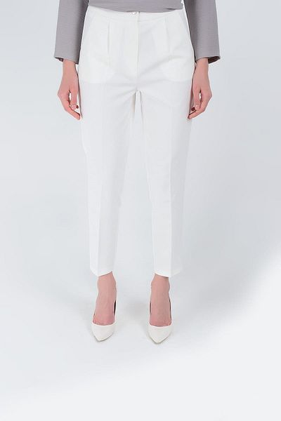 Bym Fashion Γυναικείο λευκό παντελόνι 201