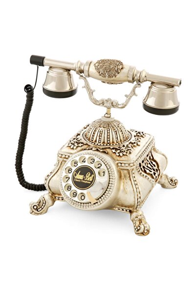Anna Bell Osmanlı Gümüş Varaklı Taşlı Telefon