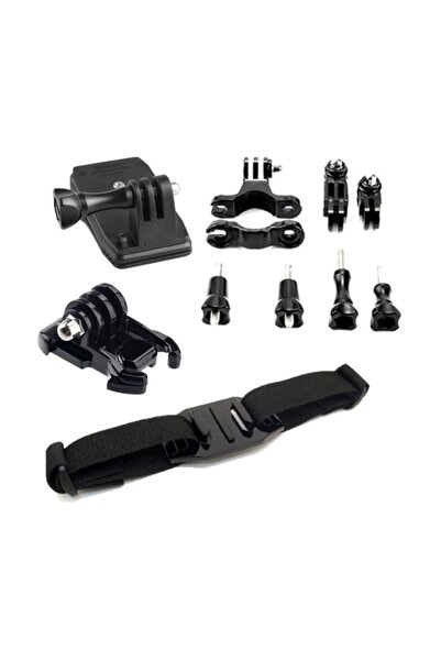 Gplus 8 Parça Delikli Kask Motor Bisiklet Aksiyon Kamera Aksesuar Seti