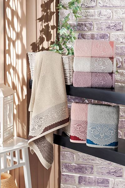 Şıkel Purry Cotton 50x90cm Πετσέτες Χεριών και Προσώπου Σετ 6 τεμαχίων