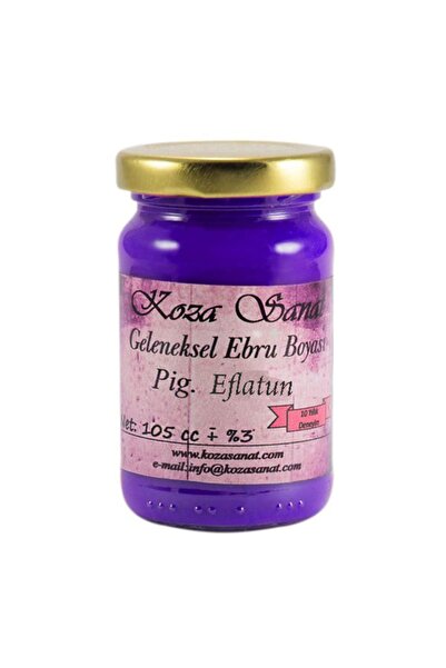 Koza Sanat Ezilmiş Ebru Boyası Pigment Eflatun 105ml