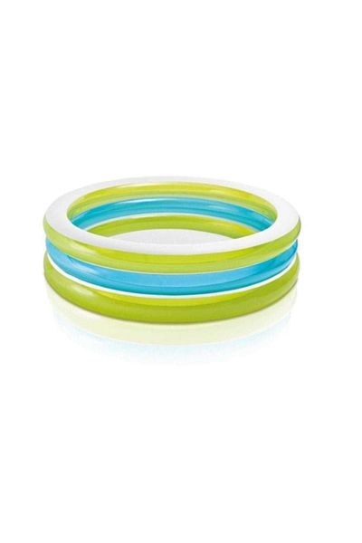Intex حوض سباحة شفاف قابل للنفخ بثلاثة شقوق مقاس 40.6 × 30.6 × 11.4 سم
