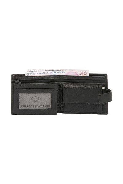 Tergan Genuine Leather Black Leather Men's Wallet S1CE00001571