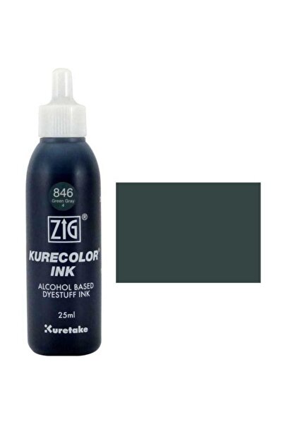 Zig Kurecolor Ink Alkol Bazlı Mürekkep 846 GREEN GRAY 4