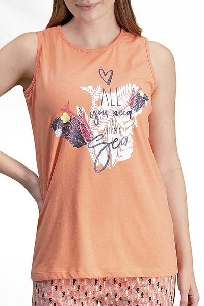 Arnetta Seahorse Yavruağzı Women's Pajama Set with Shorts