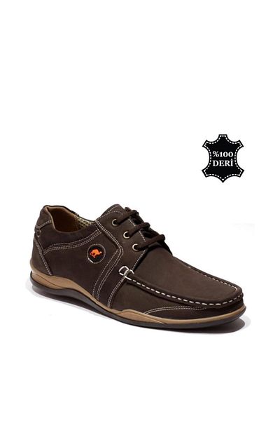 maximoda Мъжки ежедневни обувки от естествена кожа, кафяви, камила PRA-148166-334673