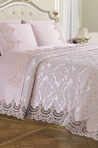 Halıstores French Lace Dowry Pique Set Arus Powder