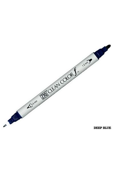 Zig Clean Color F Tcs-6000t 035 Deep Blue Double Sided Pencil