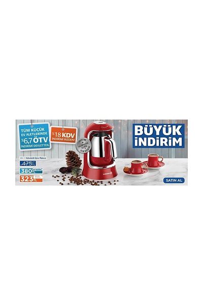 KORKMAZ A860 Automatic Coffee Pot Turkish Coffee Machine - 6 Color Options