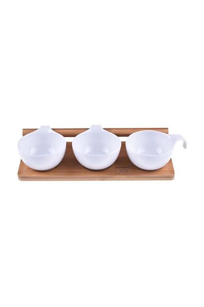 Bambum Carre 4 Piece Snack Bowl