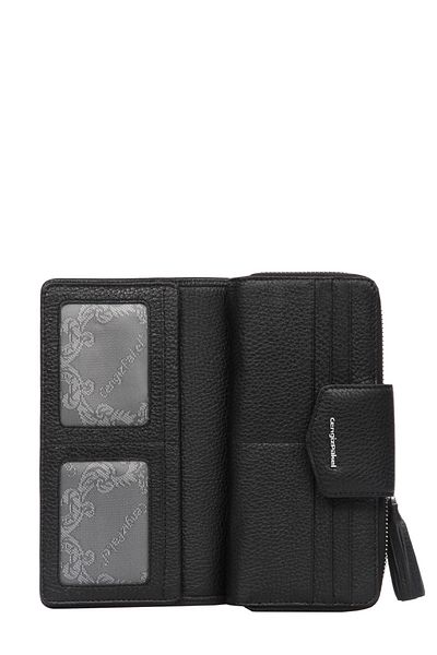 CENGİZ PAKEL Genuine Leather Black Women's Wallet CP65133