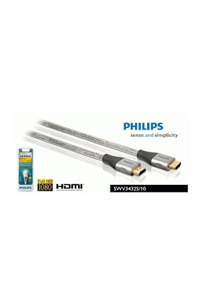Philips 43221 M Altın Uçlu HDMI 2160P 3D Destekli Kablo swv3432