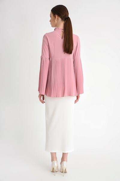 Bym Fashion Women's White Skirt 1074