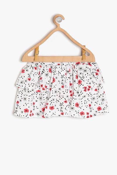 Koton White Girl's Skirt
