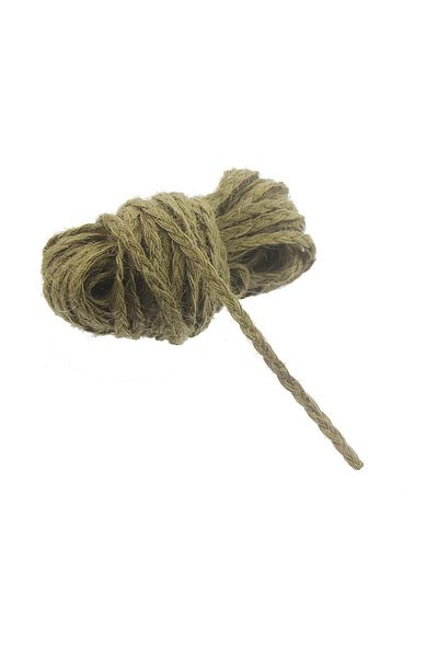 mutlu adım 0.5cm x 10meter Knitted Wicker Jute Ribbon Rope