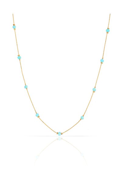 Forentina Mavi Boncuklu Kolye PS0940