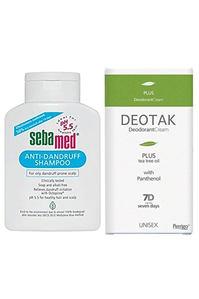Sebamed Şampuan - Kepek Önleyici 400 ml+Deotak Krem Deodorant Plus 7777777175572