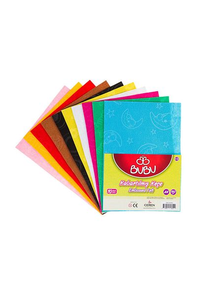 Bubu 20x30 cm Embossed Felt 180 gr 10 Pack