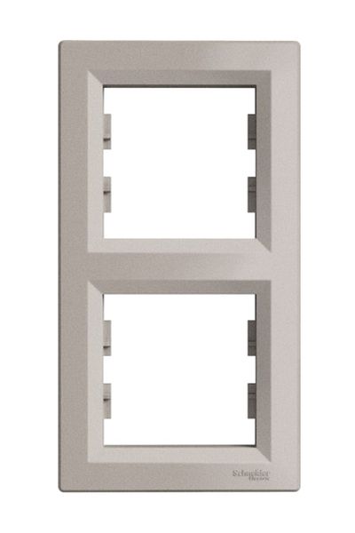 Schneider Electric Asfora Plus Double Stitched Frame Bronze