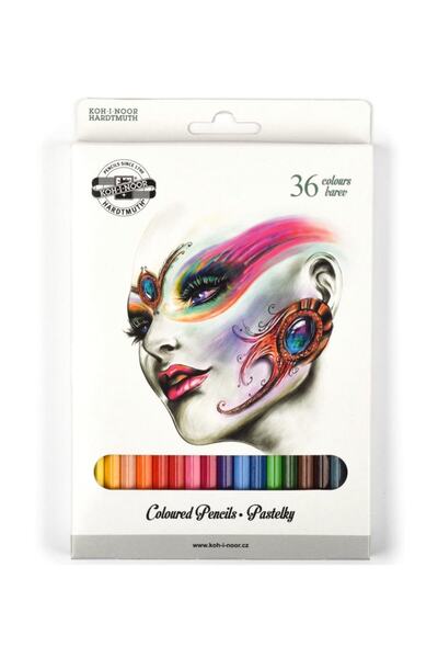 Koh-i Noor Kuru Boya 36`lı Karton Kutu 3555 Fantasy