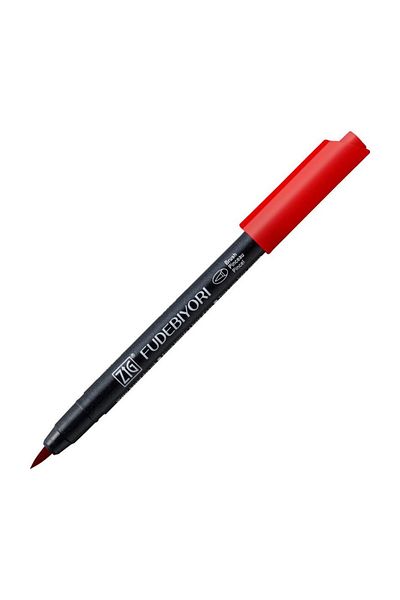 Zig Fudebiyori Brush Pen Brush Tip Pen 22 CARMINE RED