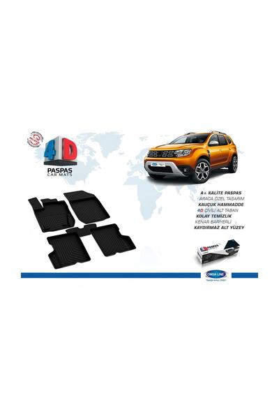 Omsa Dacia Duster 4x4 4d Havuzlu Paspas Siyah 2018 Ve Sonrası