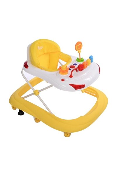 BabyHope Sarı Tobby Lüks Stoplu Itmeli Yürüteç 218